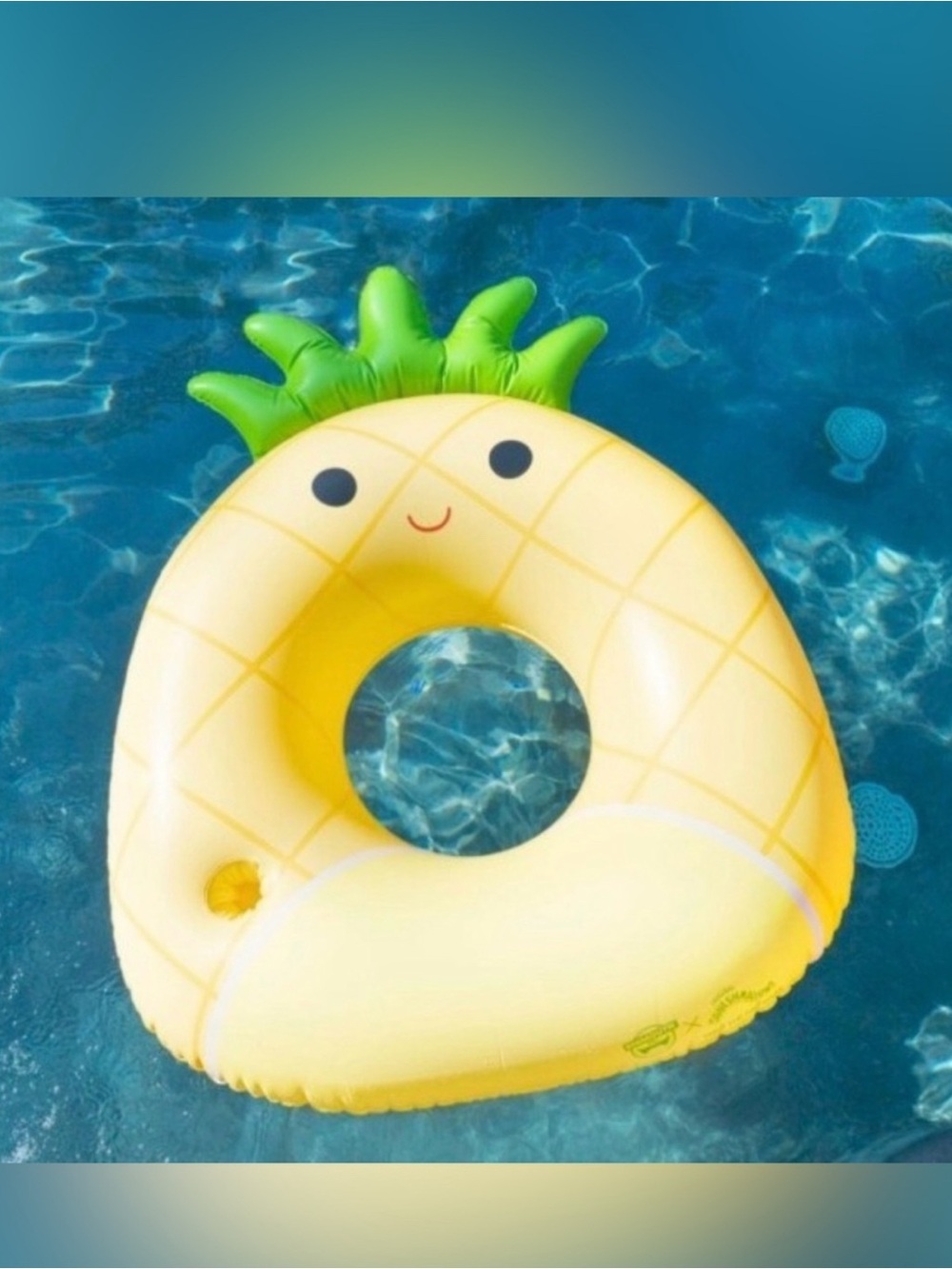 Squishmallows Pineapple Inflatable Pool Float 4ft